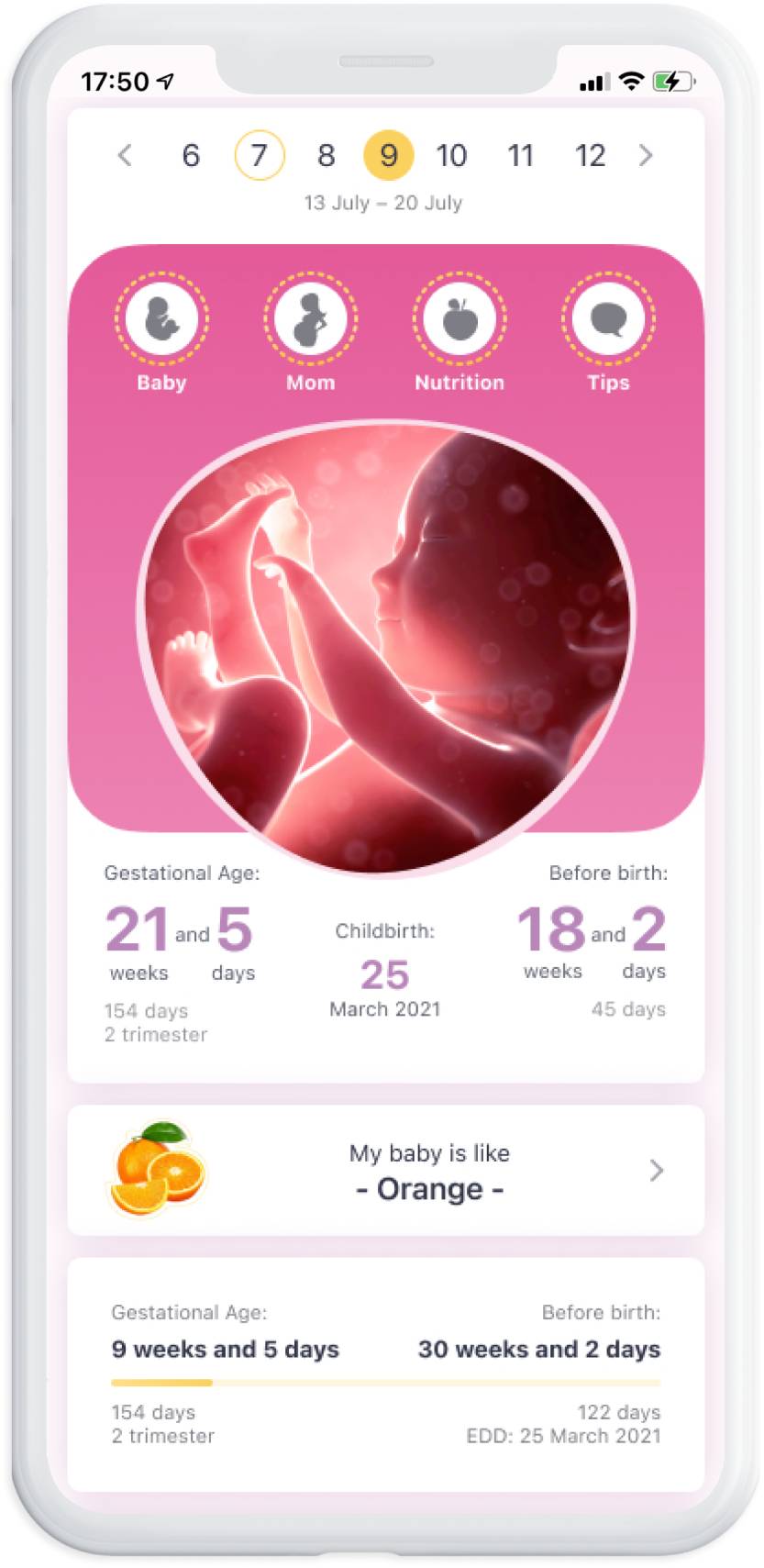 Amma calendario de embarazo: la app ideal para las futuras mamás